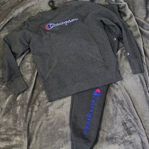 Like New Champion Gray Pants Bottoms Tracksuit M